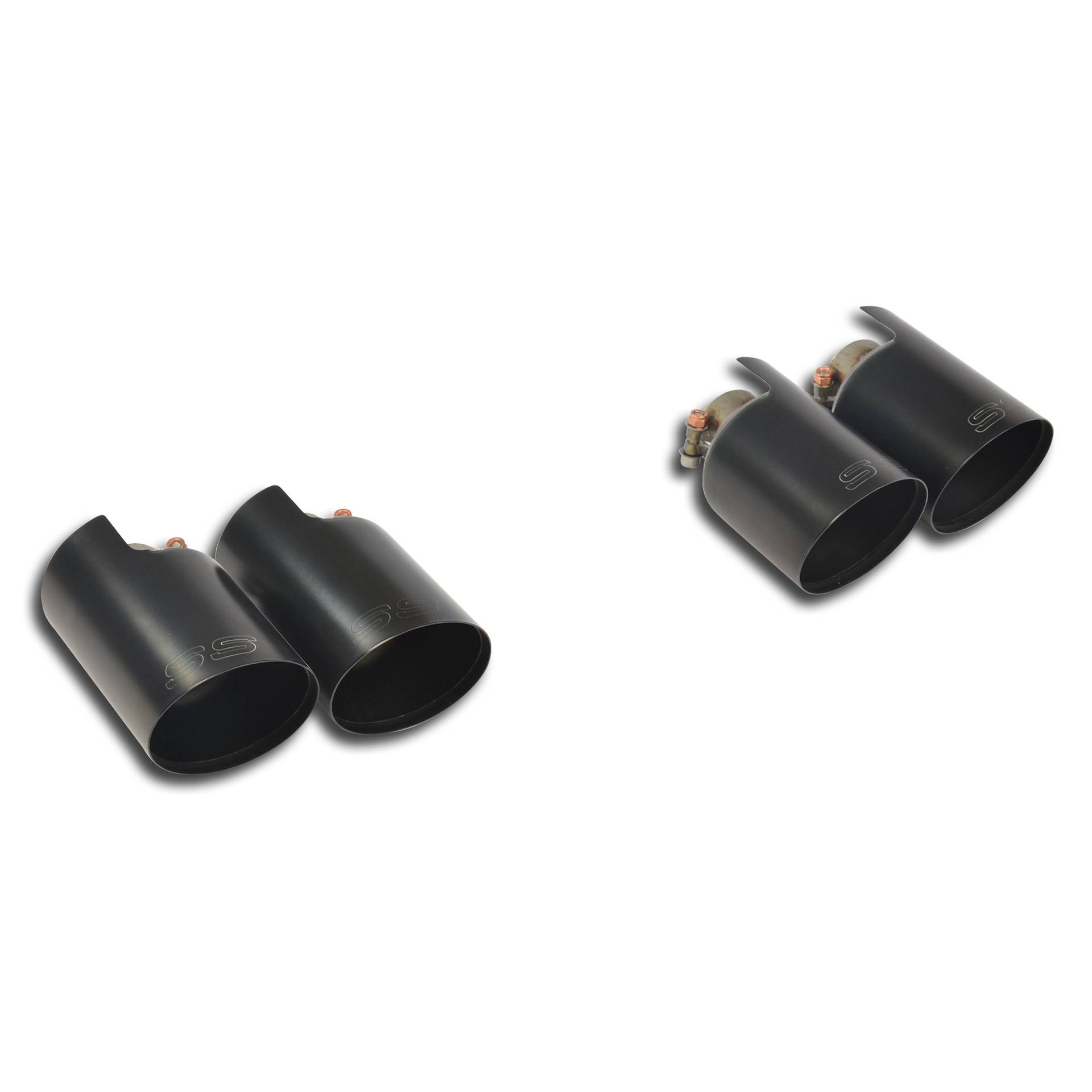 Kit terminali Racing-Gun Metal Grey Destro OO100 - Sinistro OO100 